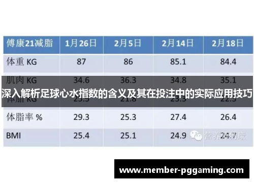 深入解析足球心水指数的含义及其在投注中的实际应用技巧