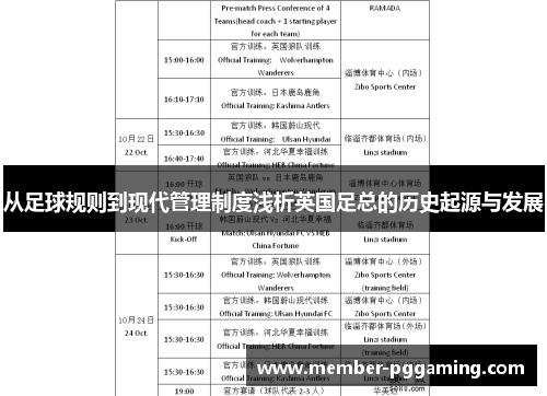 从足球规则到现代管理制度浅析英国足总的历史起源与发展